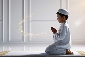 namaz kılan cocuk